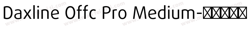 Daxline Offc Pro Medium字体转换